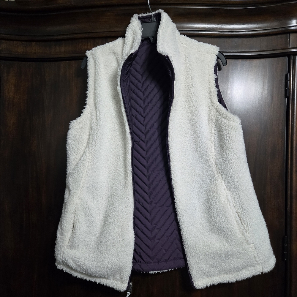 Reversible Free Country Deep Purple Quilted Vest, M NEW - Picture 4 of 13